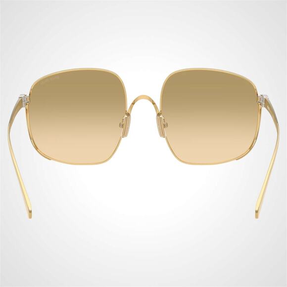 New MIU MIU Sunglasses Gold Metal Square Camomilla Gradient Lens - Picture 4 of 7